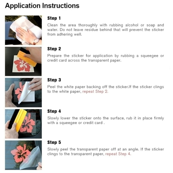 Set of 3 Permanent car decals - Picture 5 of 5